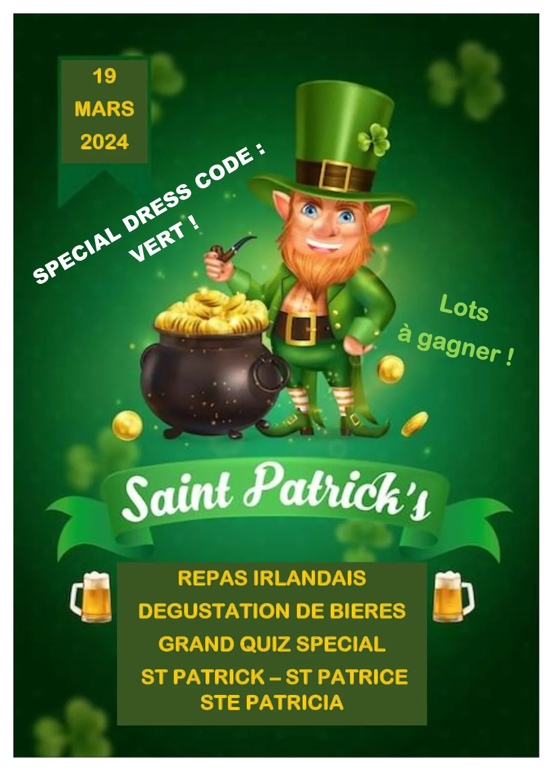 On a fêté la St Patrick !