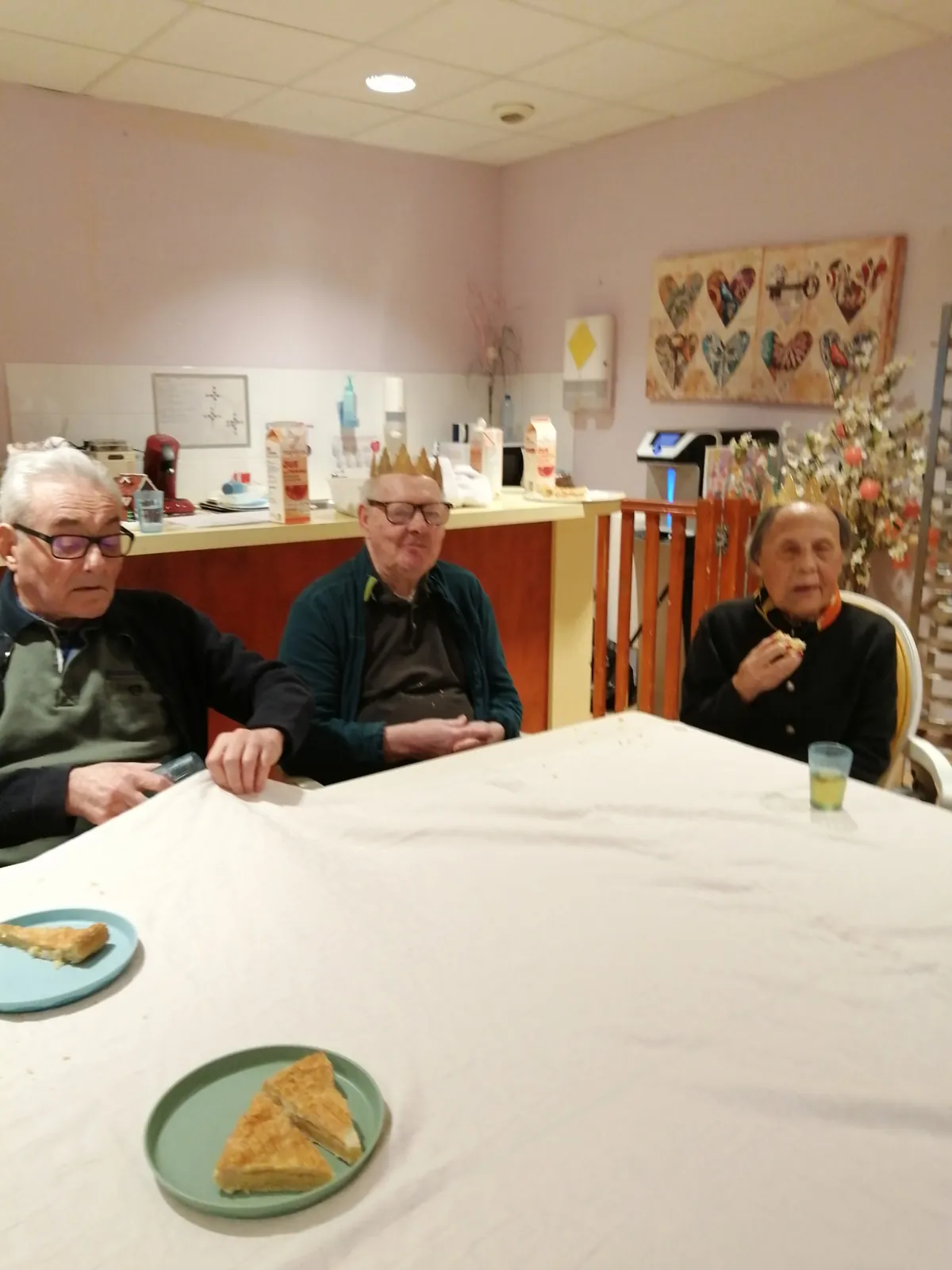 Dégustation de la galette des rois