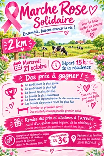 Une marche pour soutenir la lutte contre les cancers du sein