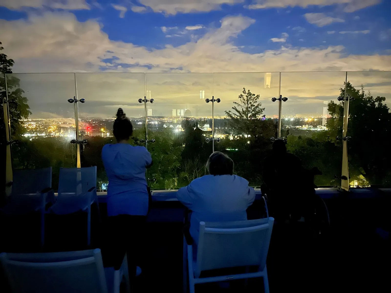 Feu d'artifice sur la terrasse du 1er 