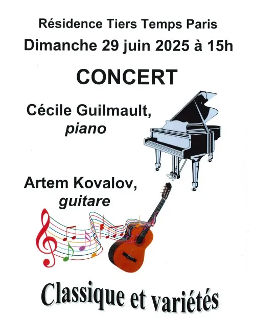 Le concert du dimanche à Tiers Temps Paris !