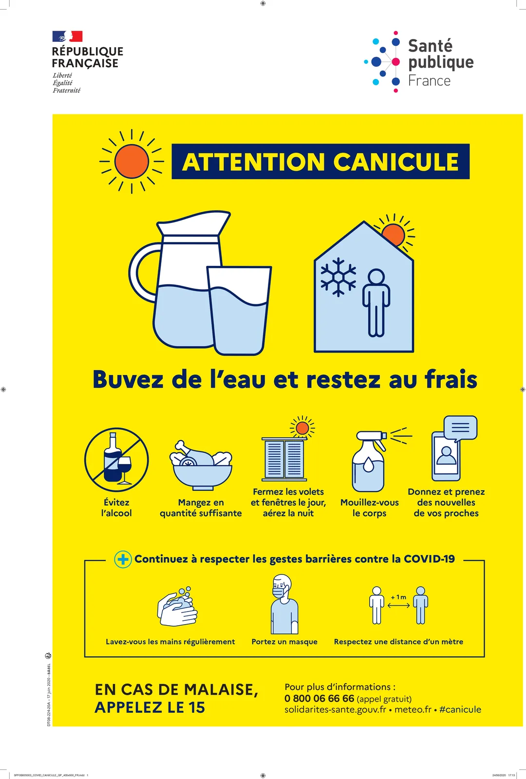 Fortes chaleurs et canicule : Mesures mises en œuvre pour le bien-être de nos habitants