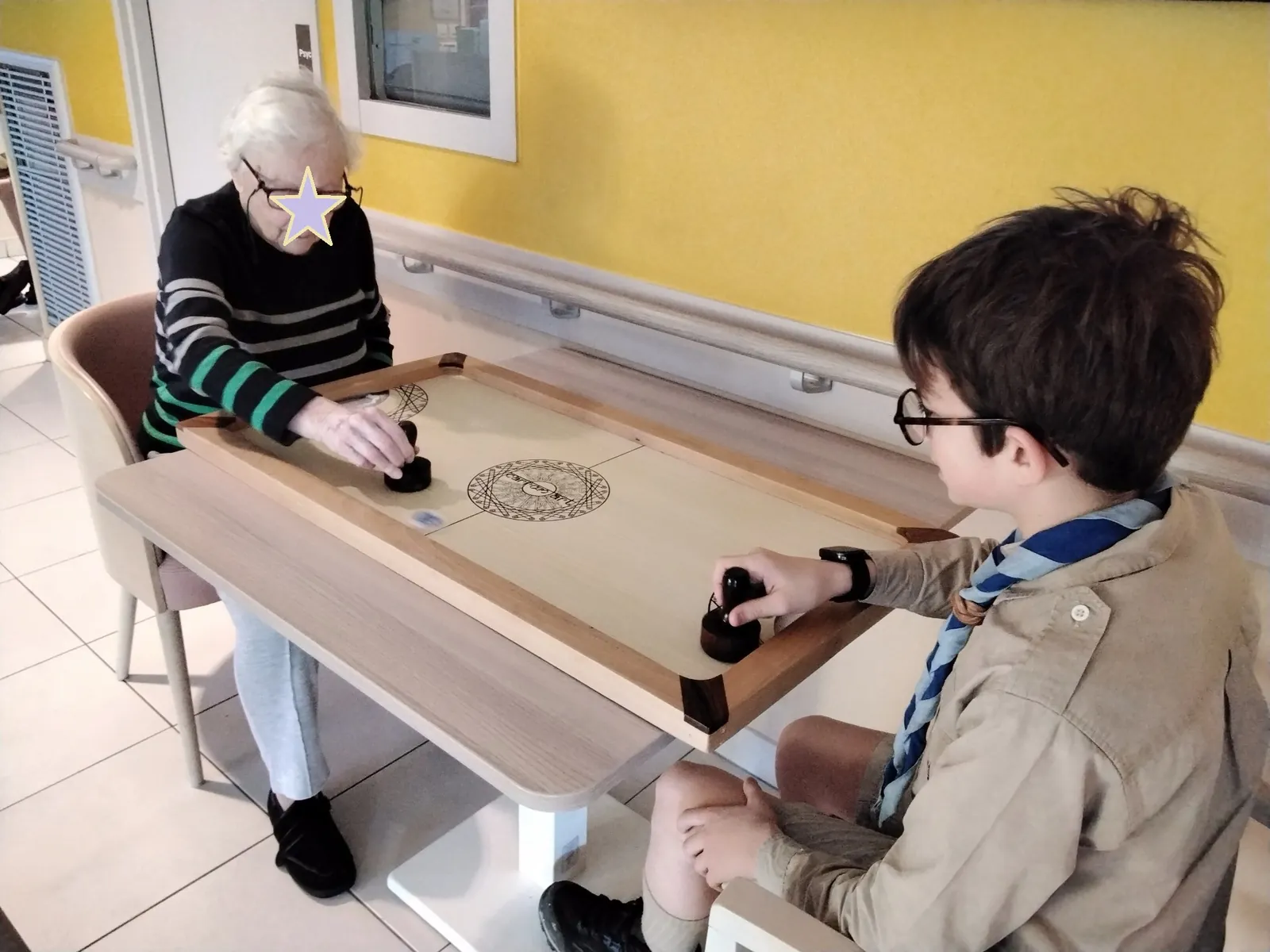 Intergénérationnel avec les scouts 