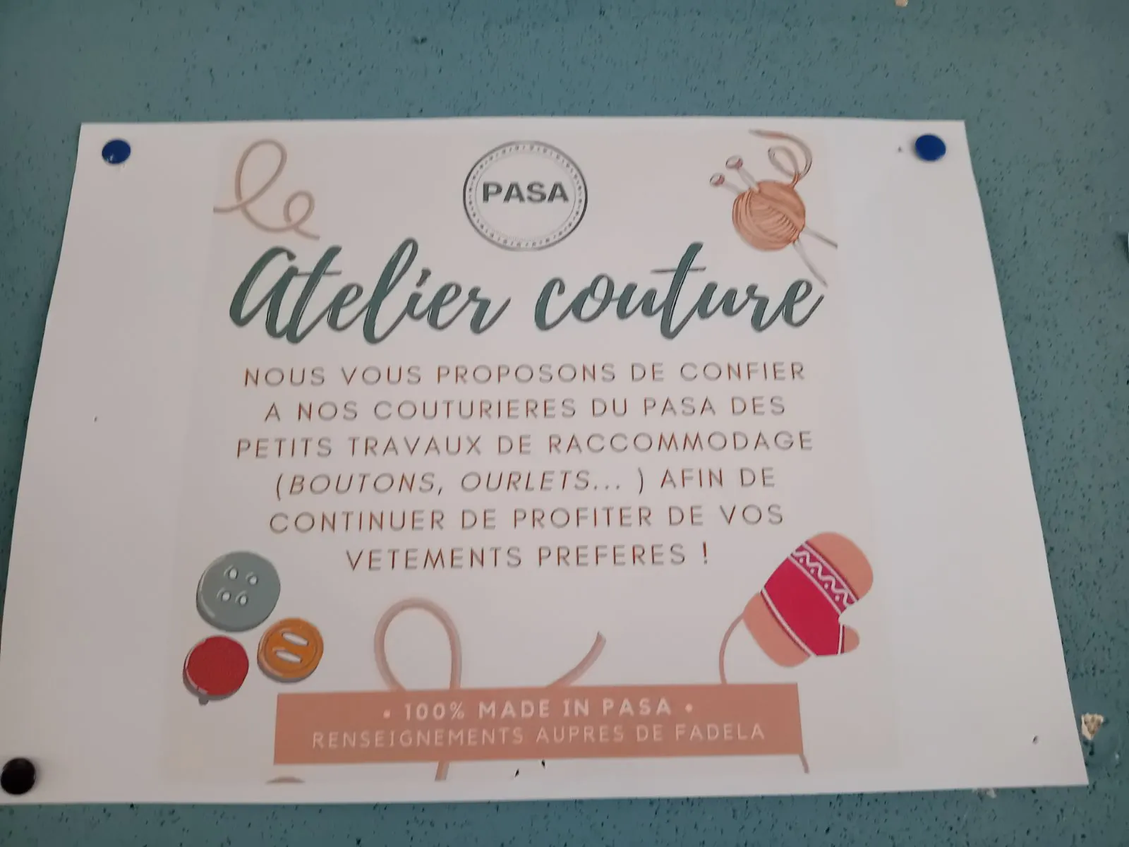 Cette semaine au PASA 