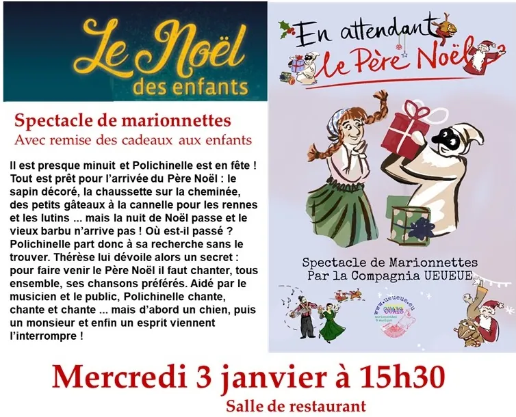 Spectacle de marionnettes " en attendant le père Noël" 