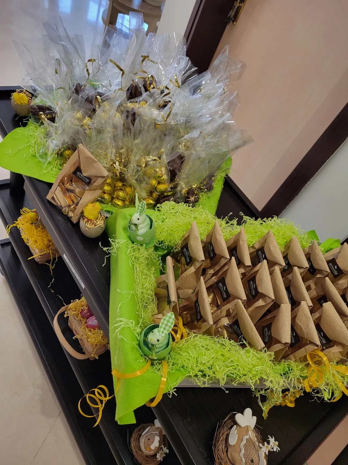 Distribution des chocolats de Pâques a la résidence les adrets 