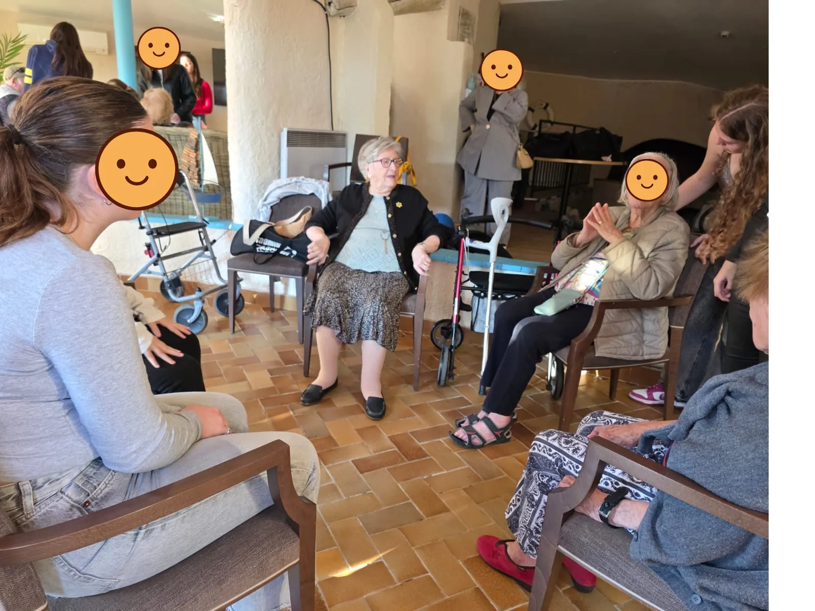 Retour en images - rencontres intergénérationnelles avec le lycée Campus Vert d'Azur à Antibes