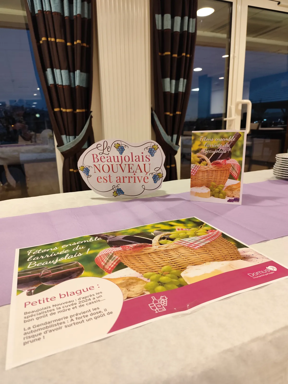 Dégustation du beaujolais nouveau 