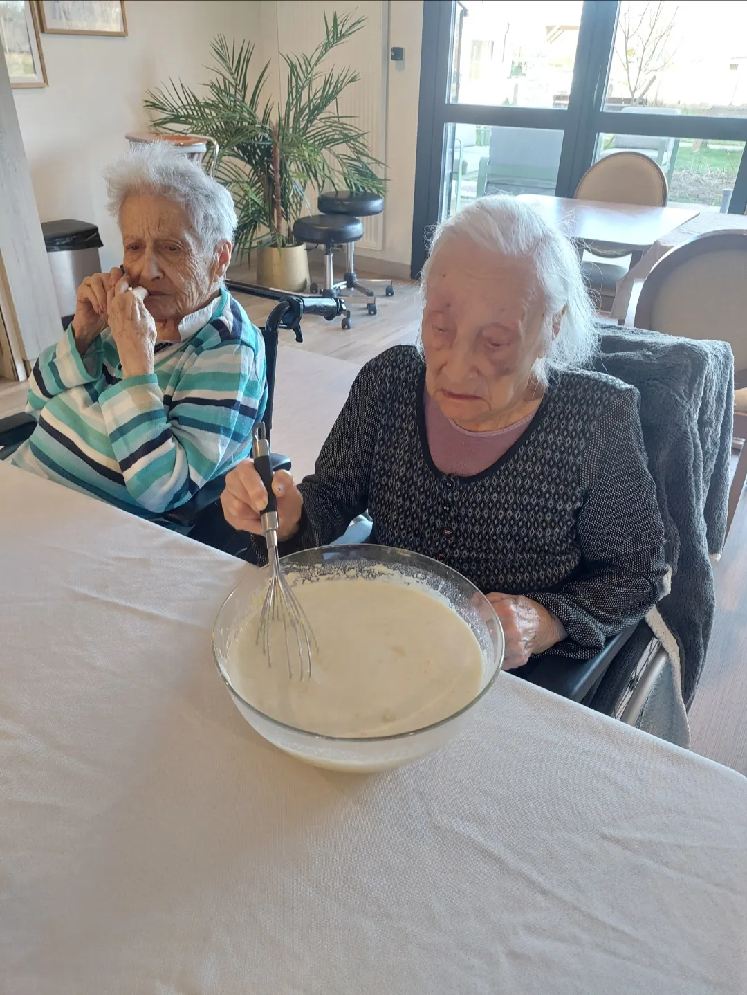 Atelier crêpes à l'Unité Protégée