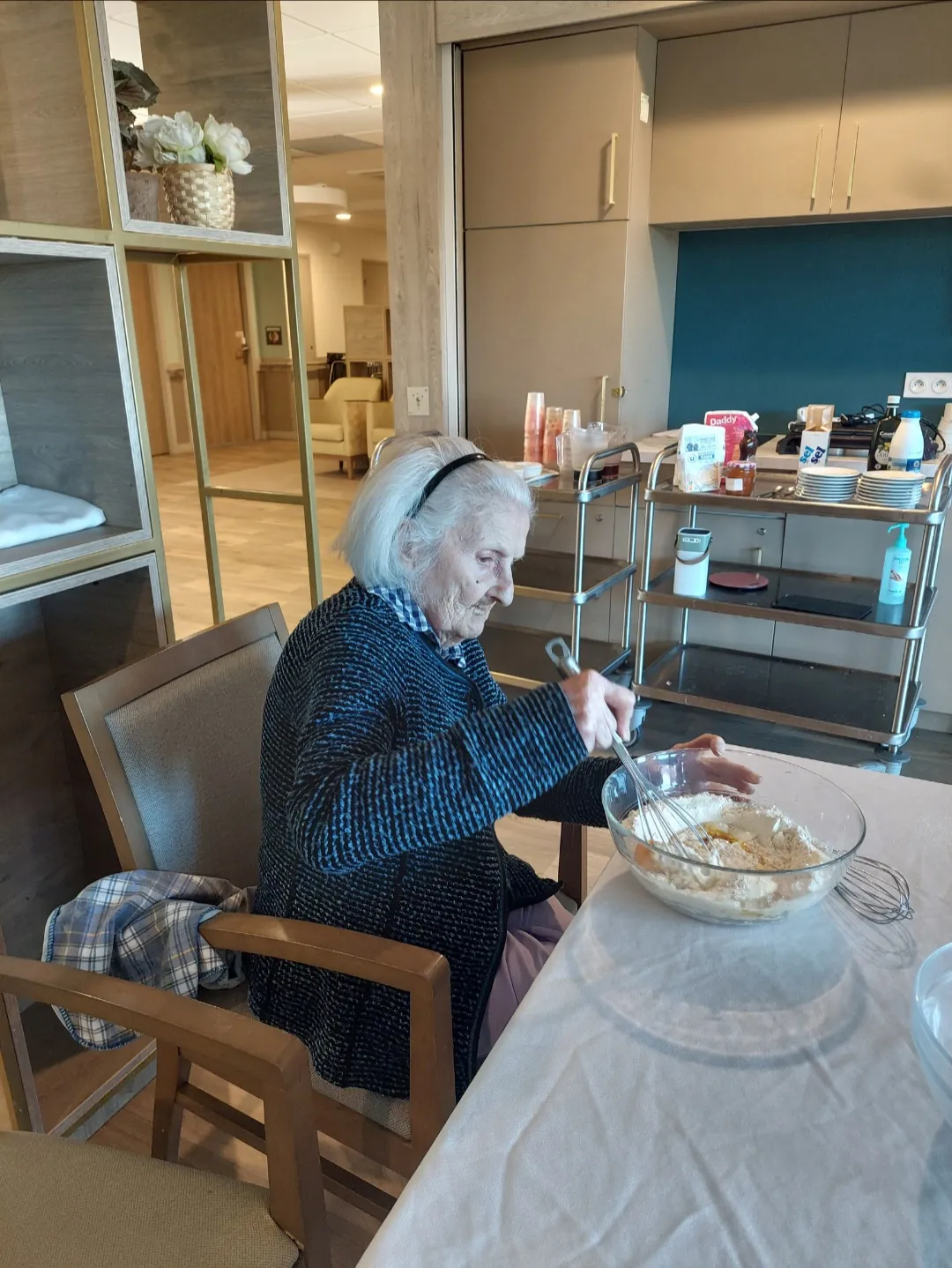 Atelier crêpes à l'Unité Protégée