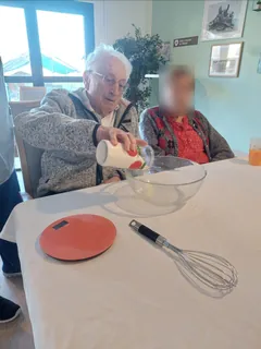 Atelier crêpes à l'Unité Protégée