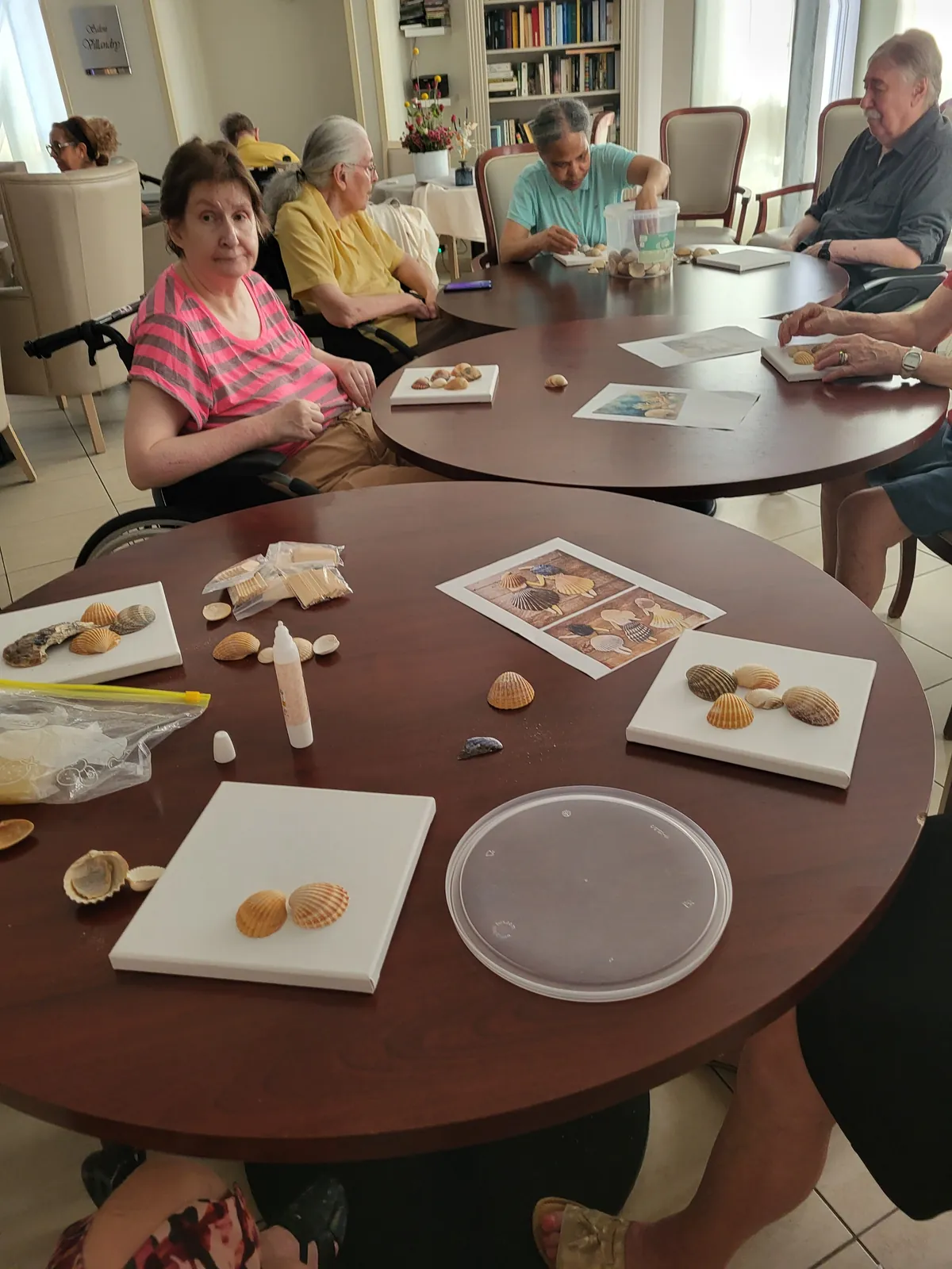 Les coquillages de Houlgate se transforment en tableaux Aux Adrets 