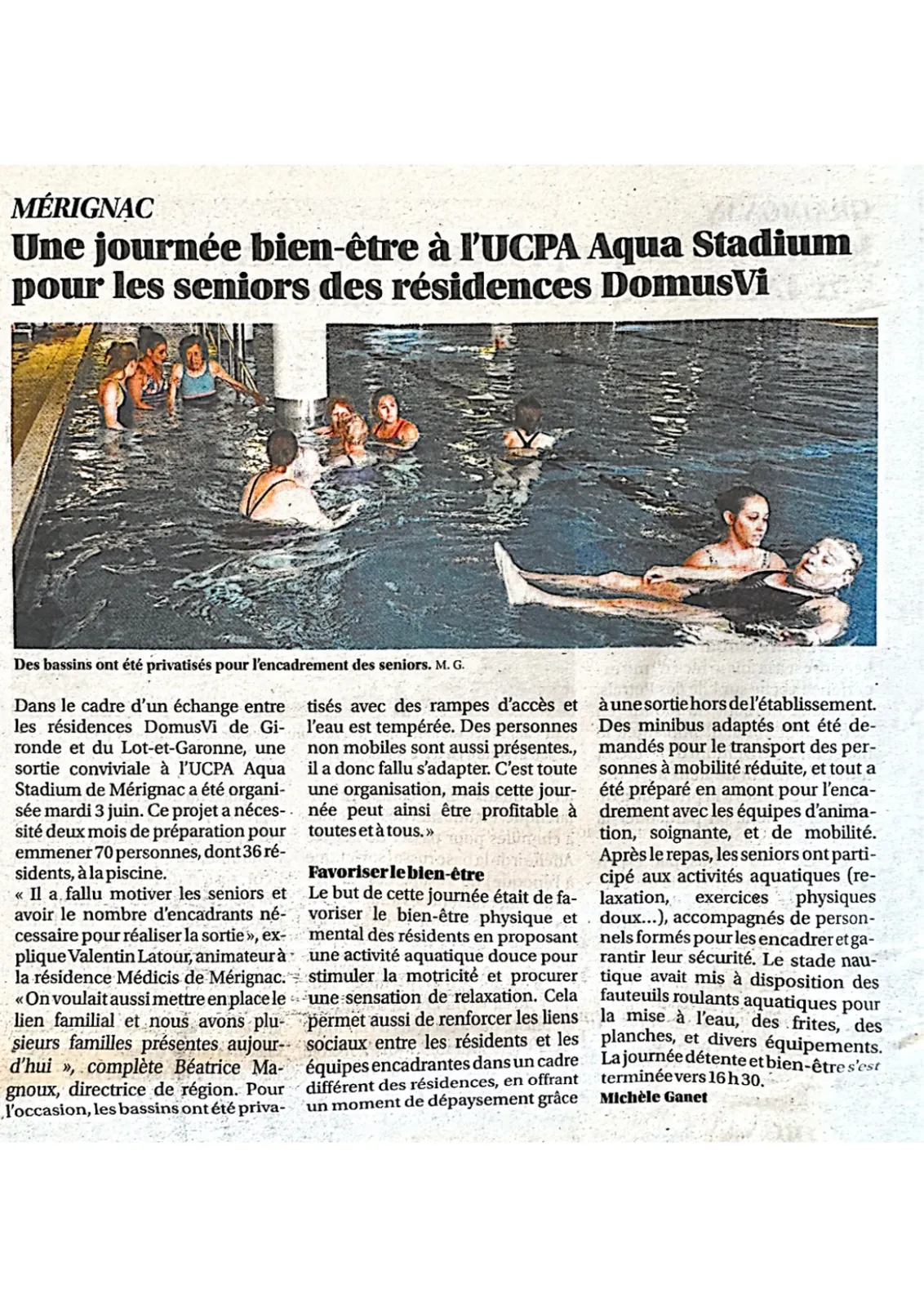 Article Sud-Ouest