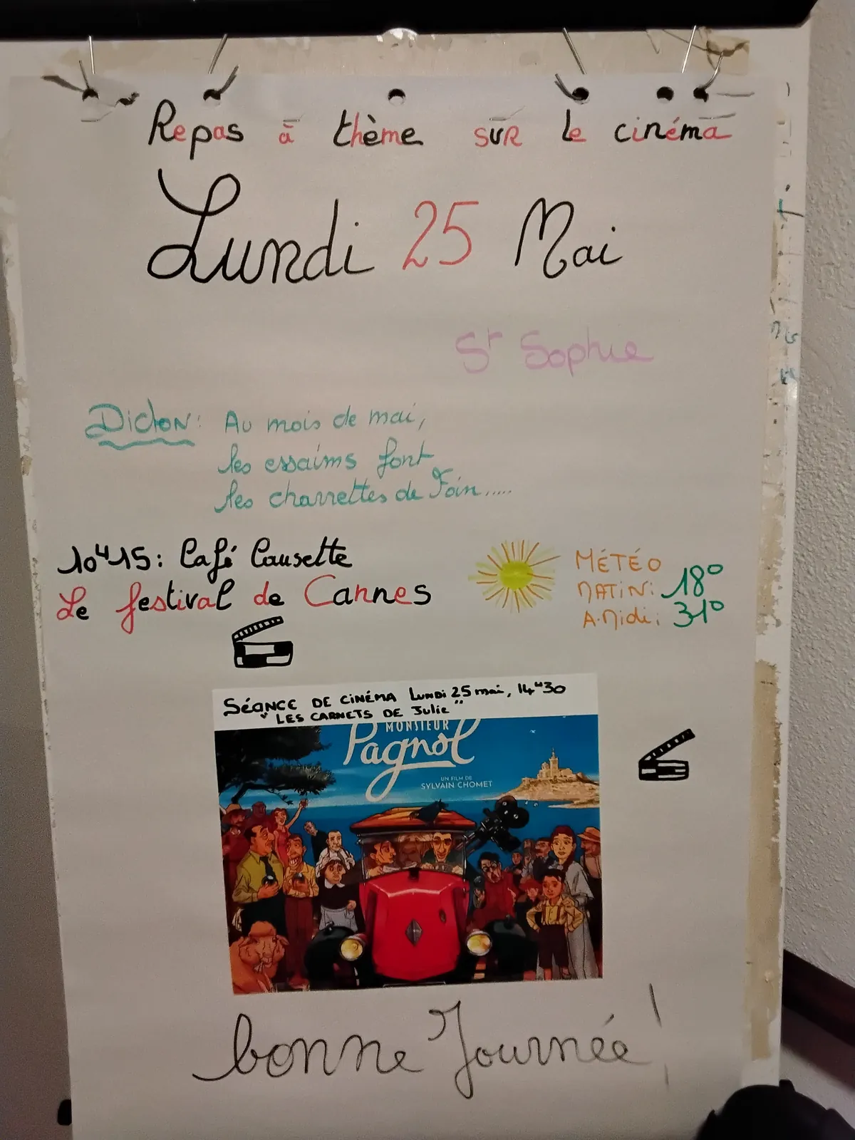 lundi 25 mai 