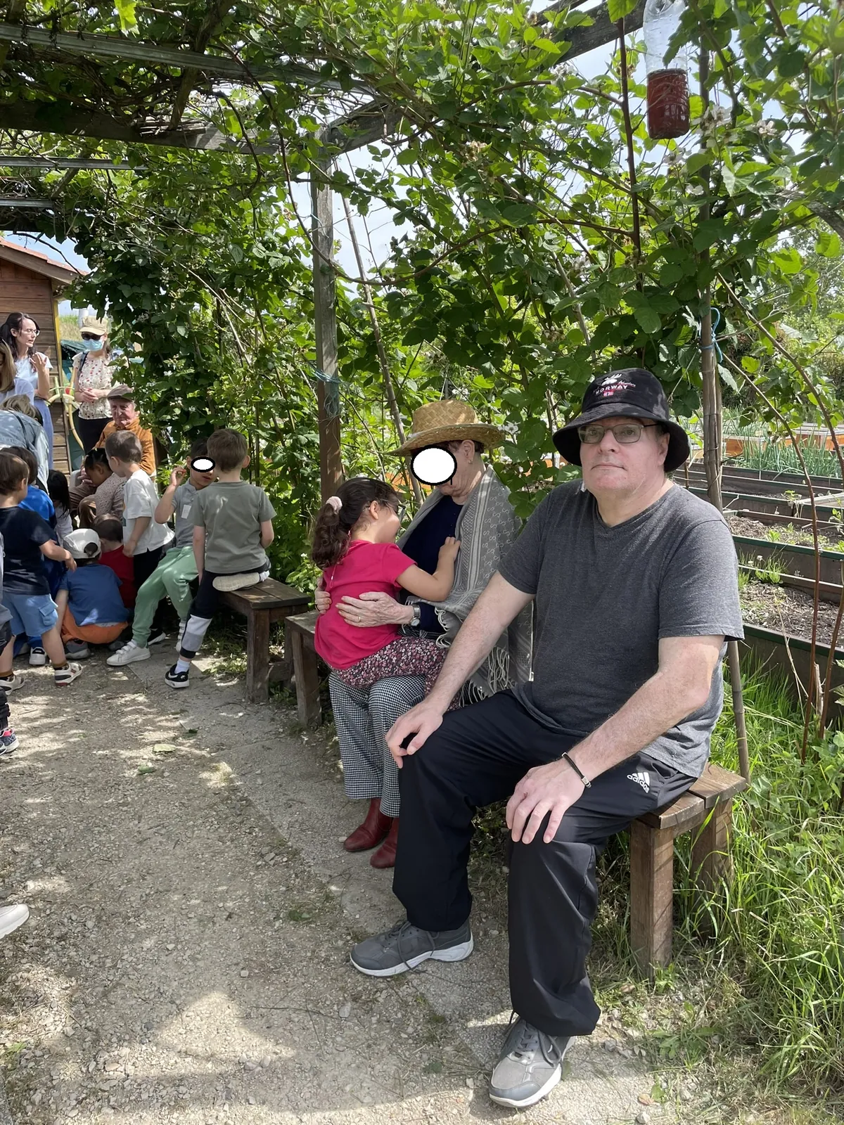 Rencontre avec les enfants aux jardins familiaux 