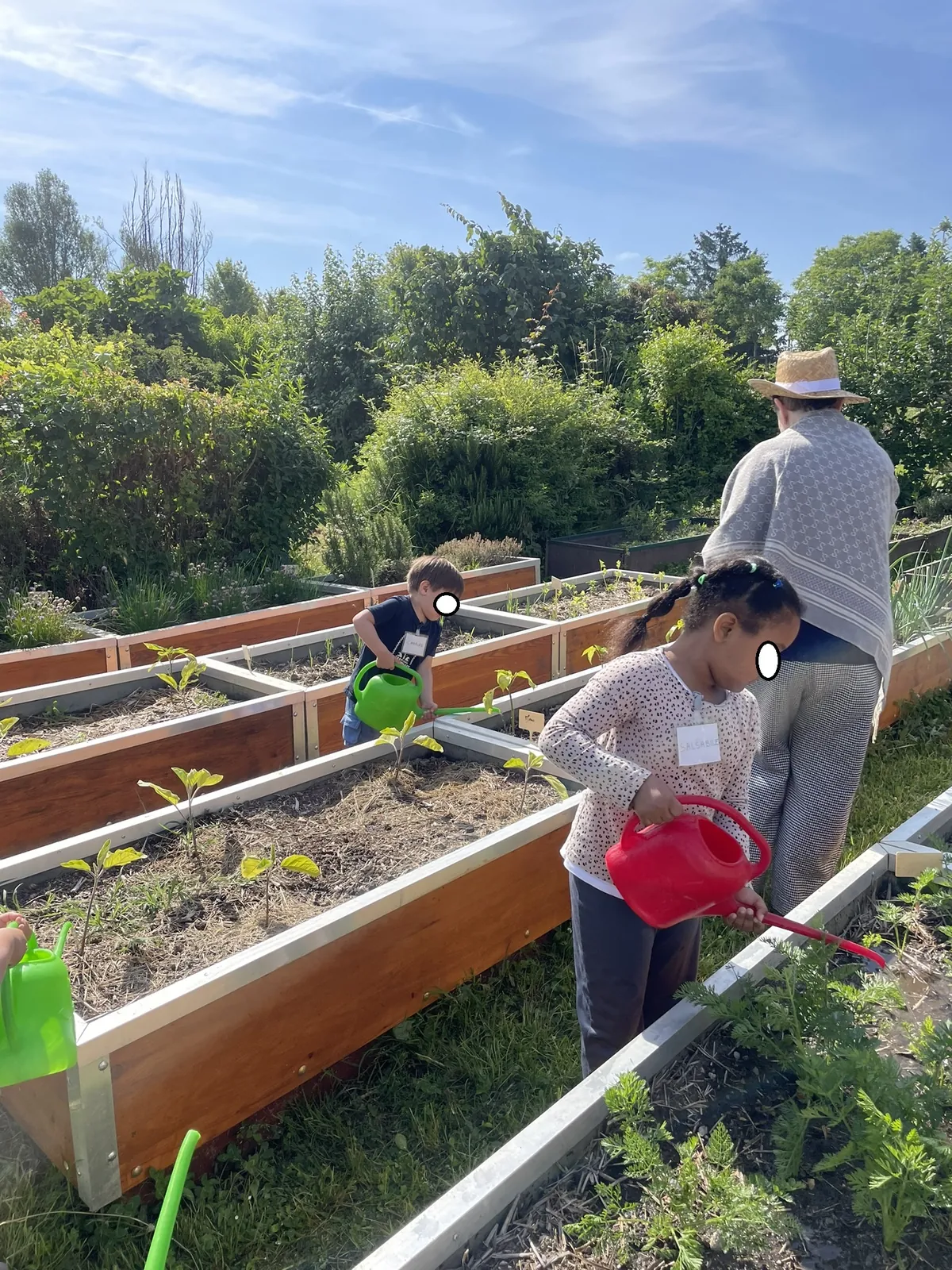 Rencontre avec les enfants aux jardins familiaux 