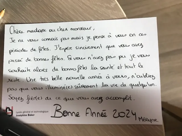 Cartes de vœux inconnues 