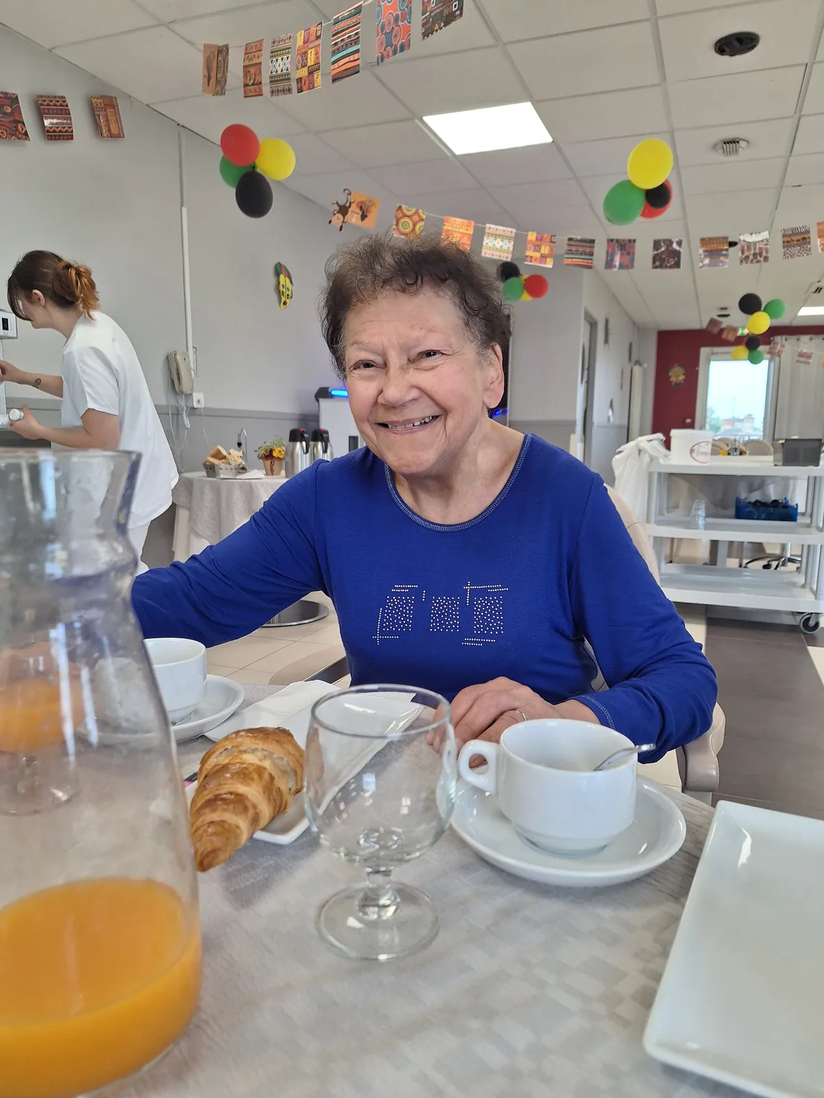 Partage d'un petit dejeuner collectif