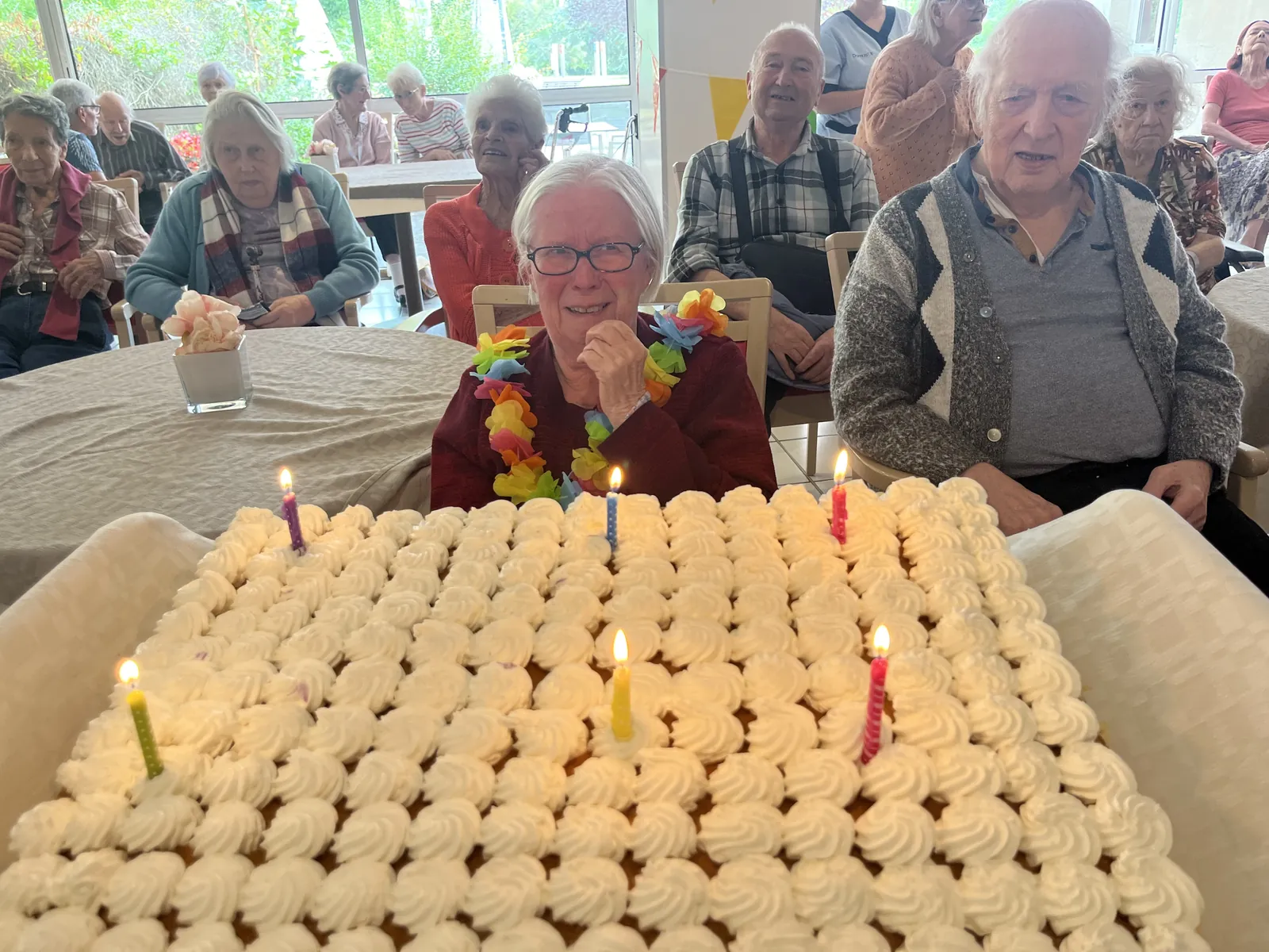 Les résidents ont soufflé leurs bougies 