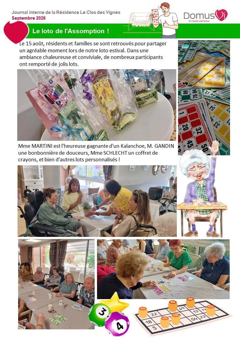 L'ECHO DU CLOS - Edition Septembre 2026