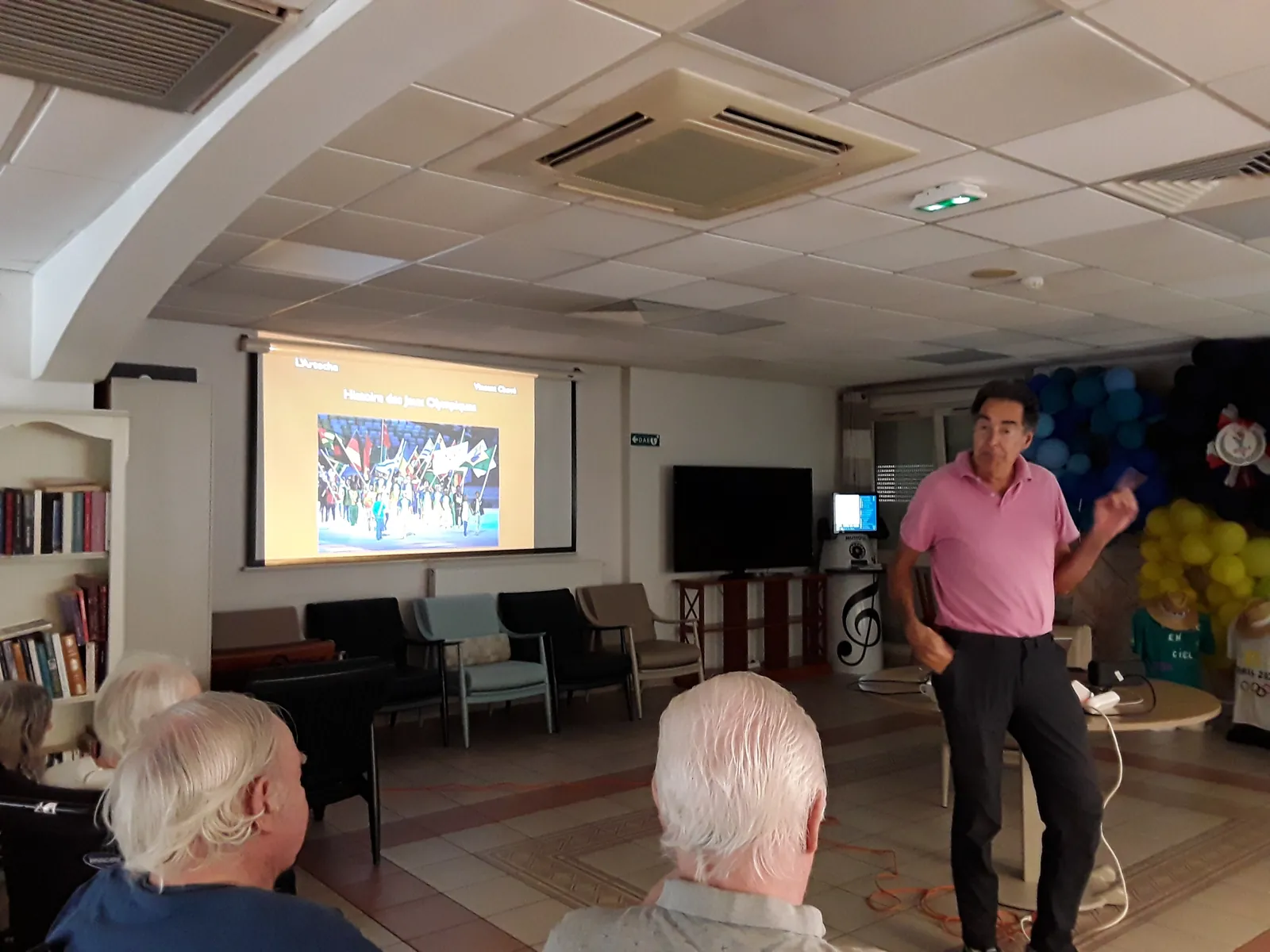 conférence sur l'histoire des Jeux Olympiques