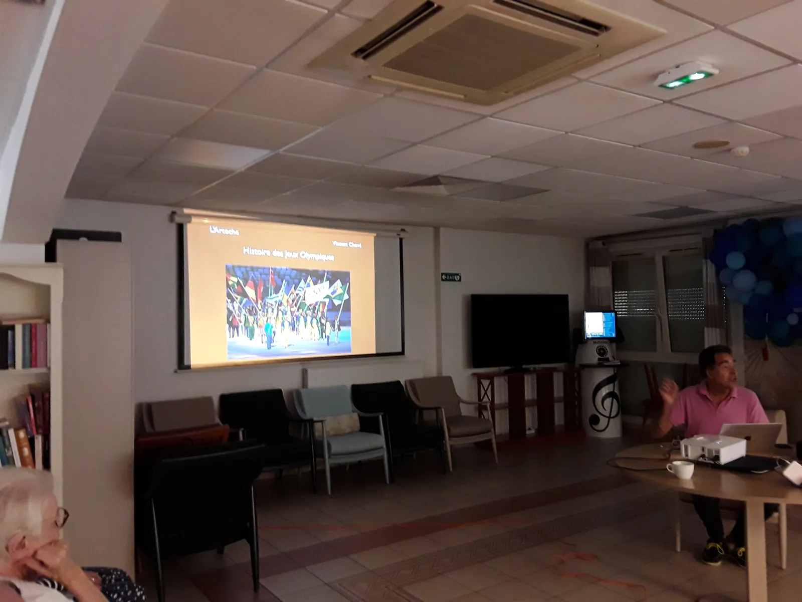 conférence sur l'histoire des Jeux Olympiques