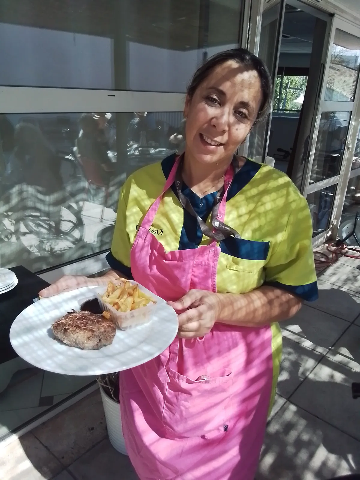 Barbecue sur la terrasse de l’huveaune 