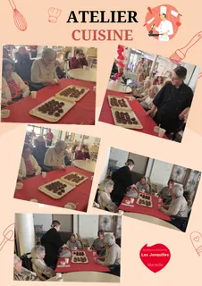 Atelier cuisine gourmand à la maison de retraite Les Jonquilles