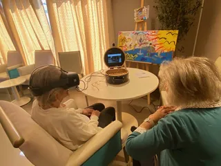 Séance de réalité virtuelle avec la Panamabox
