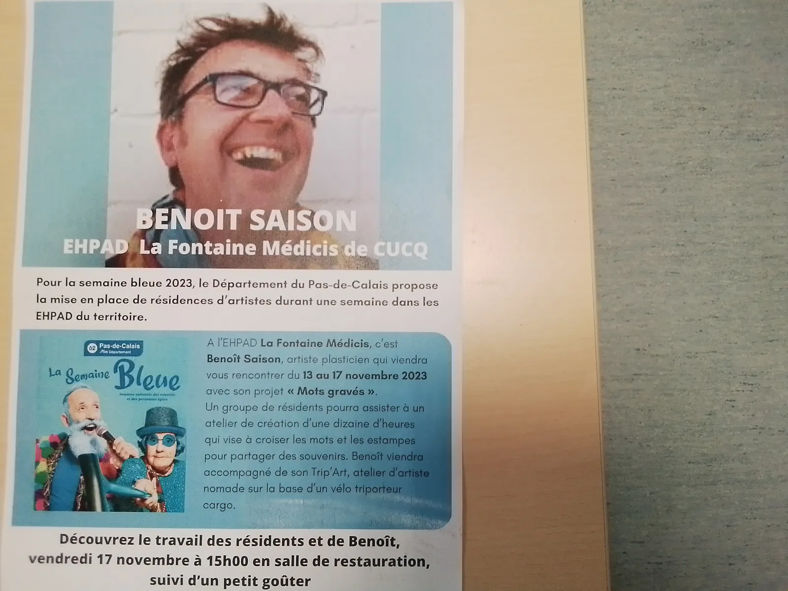 activite ”mots  gravés ” se poursuit aujourd'hui 