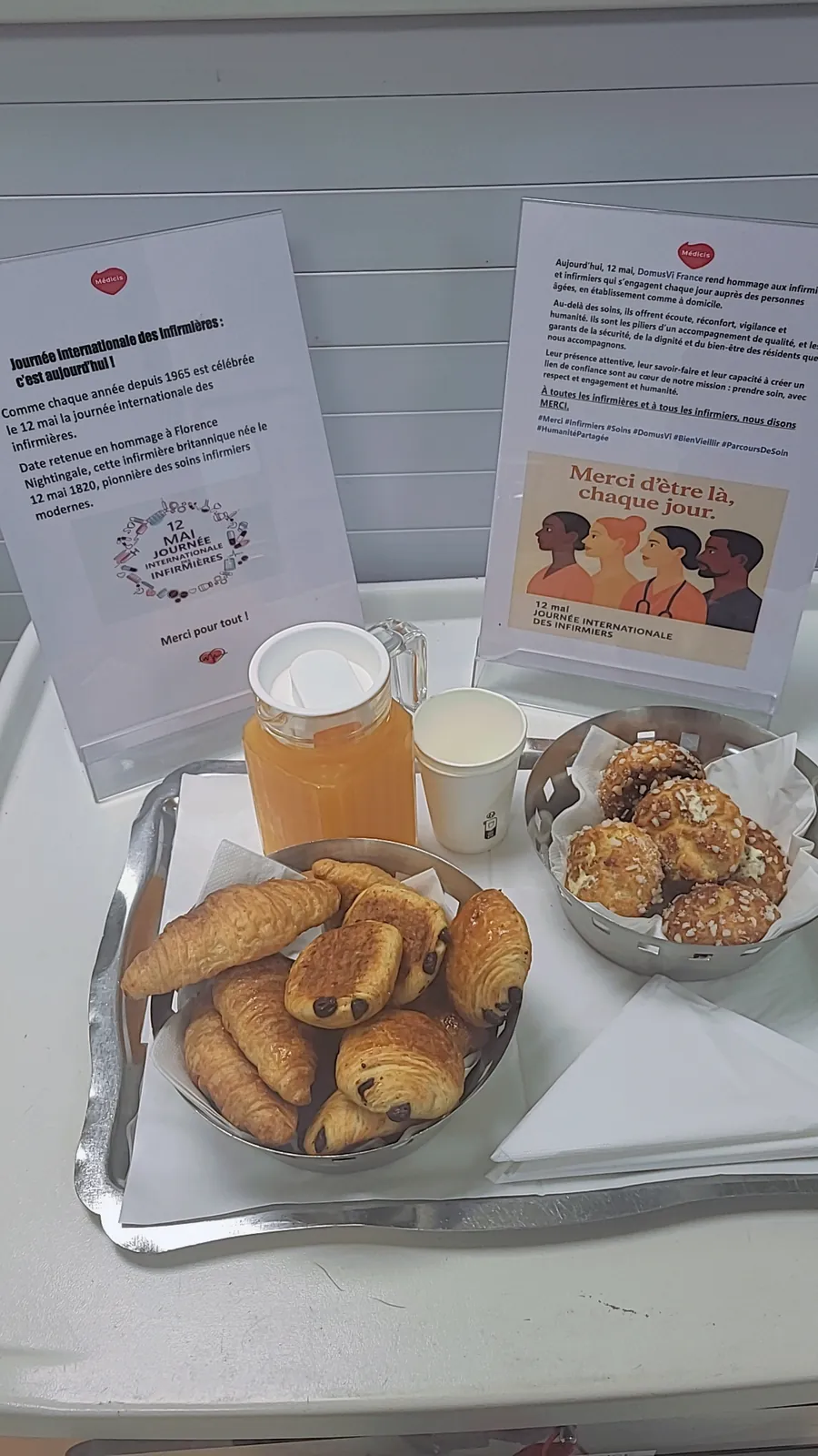 Journée internationale des infirmiers - MERCI à nos équipes