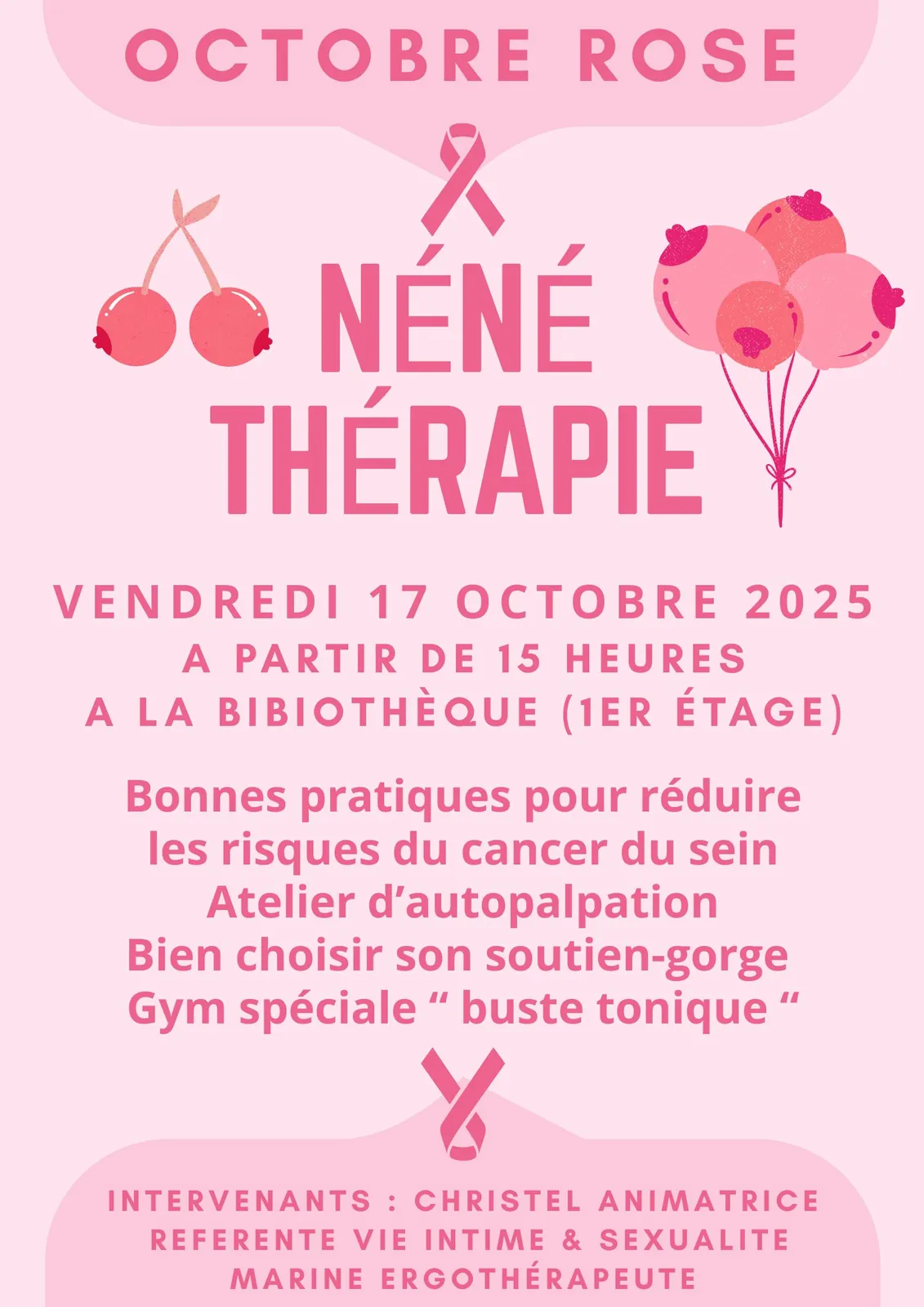 Octobre rose et néné thérapie !
