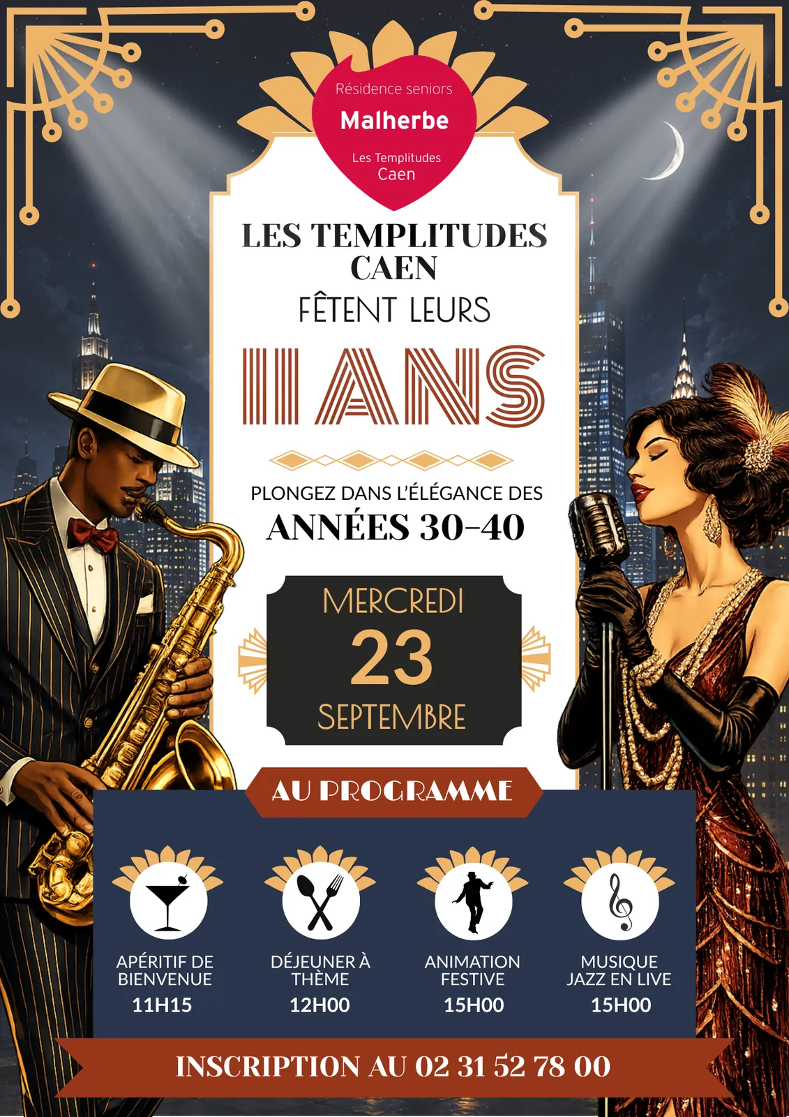 Les 11 ans de la résidence le 23 septembre 2026 !