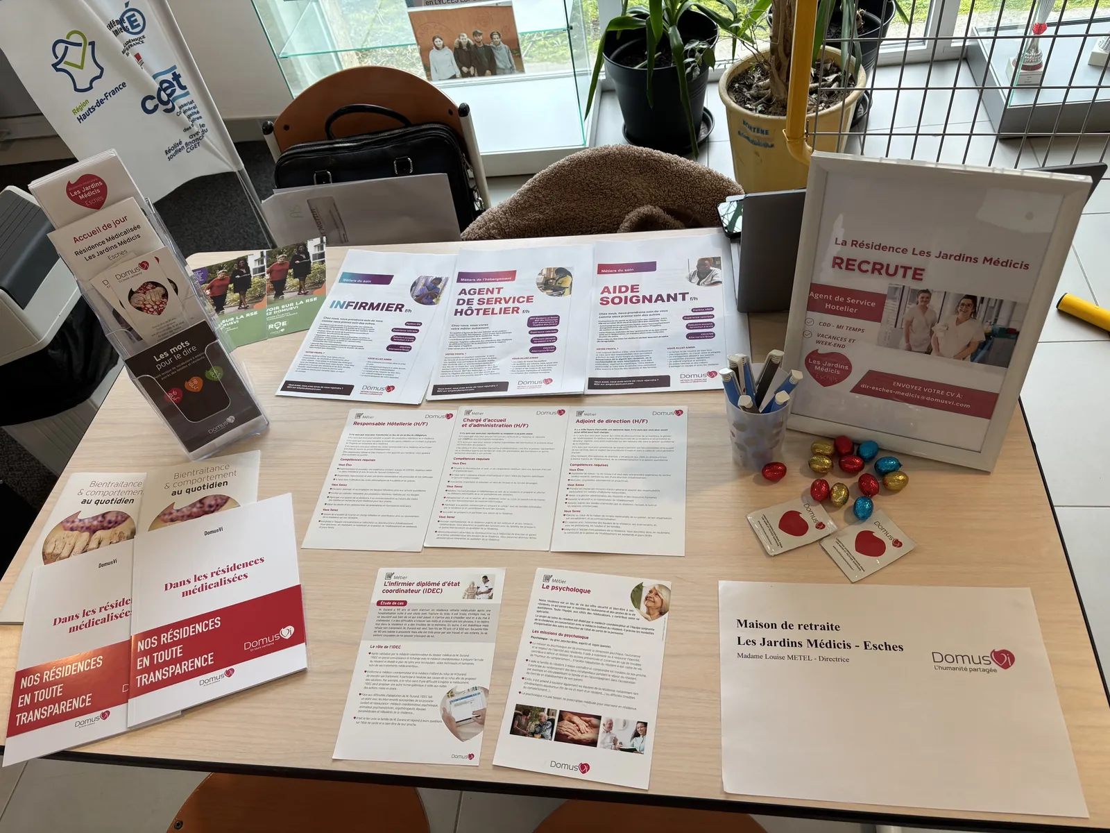 Forum des métiers du soins Lycée Lavoisier à Méru 