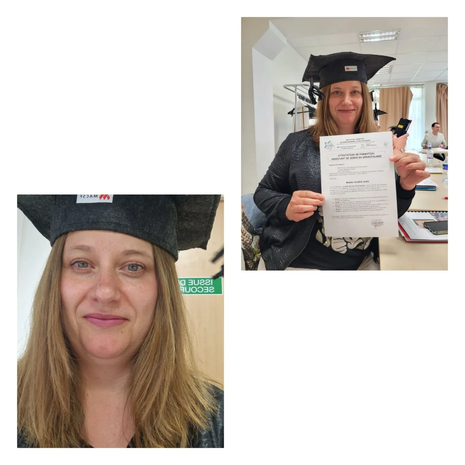 Félicitations à Aurélie et Gilka ! 