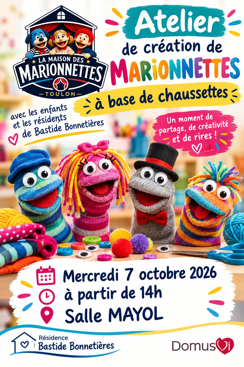DES CHAUSSETTES… ET BEAUCOUP D’IMAGINATION ! 