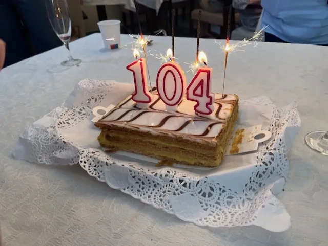 On n'a pas tous les jours...104 ans!