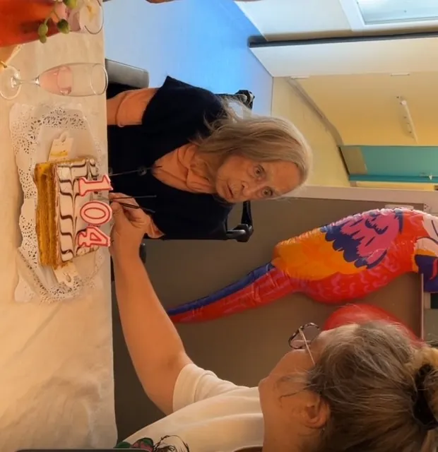 On n'a pas tous les jours...104 ans!