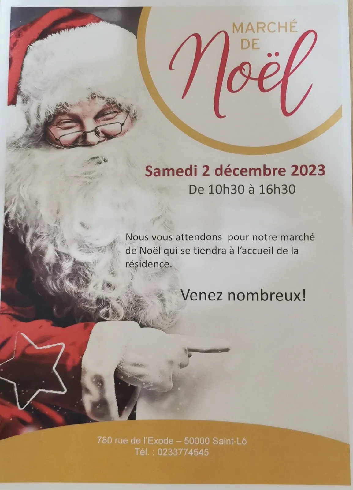 Le marché de Noël de la demeure aura lieu le 2 décembre !