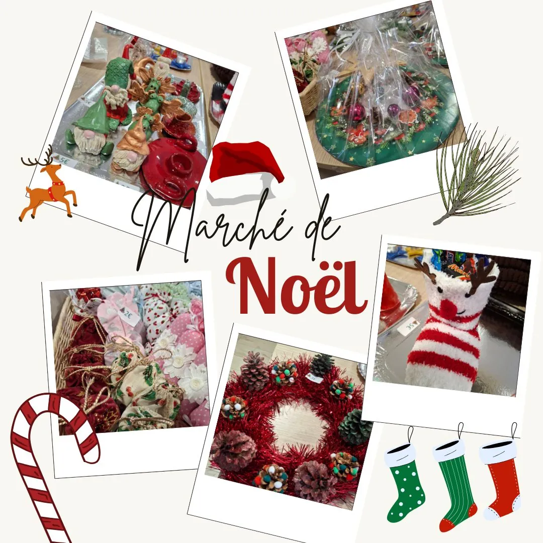 MARCHE DE NOEL ce SAMEDI 14 DECEMBRE: on vous attend !!
