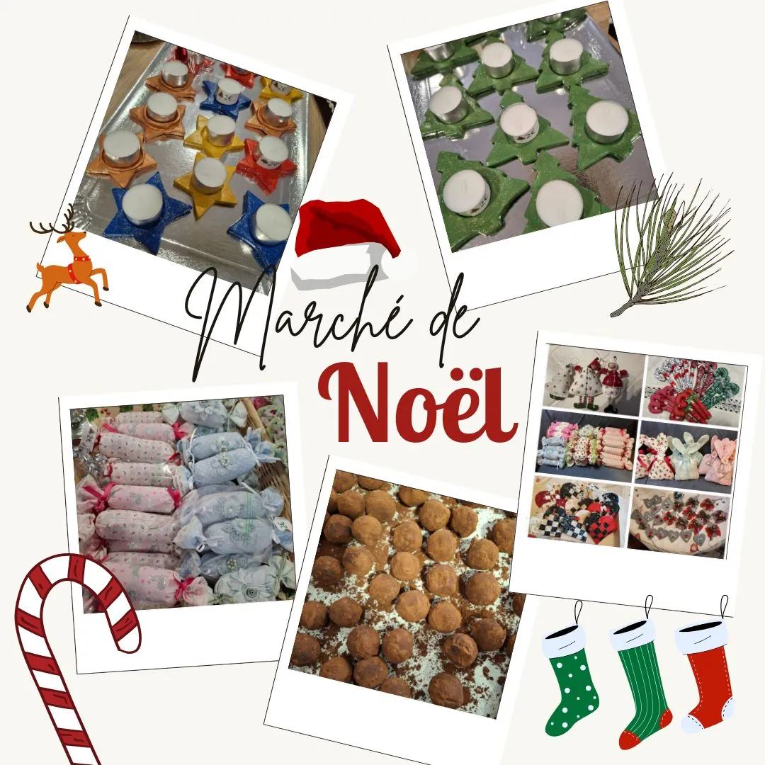 MARCHE DE NOEL ce SAMEDI 14 DECEMBRE: on vous attend !!