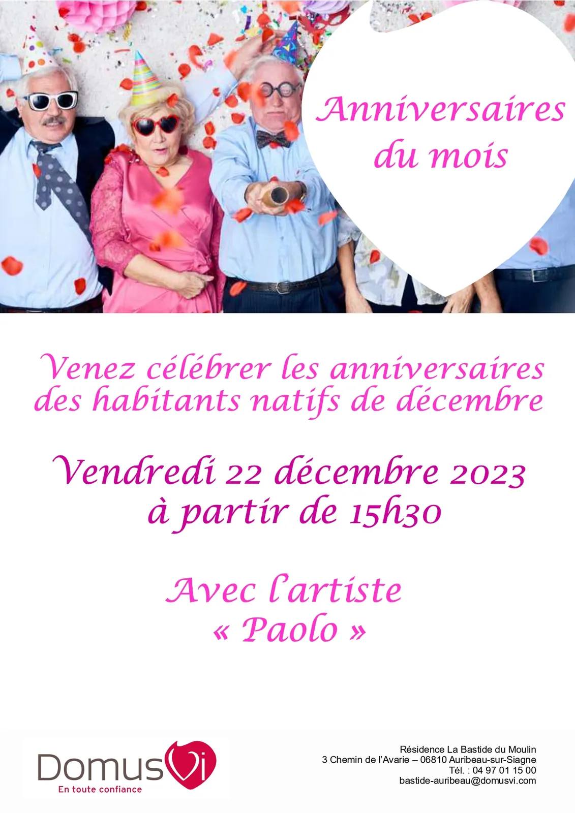 Fêtons les anniversaires des natifs de décembre 