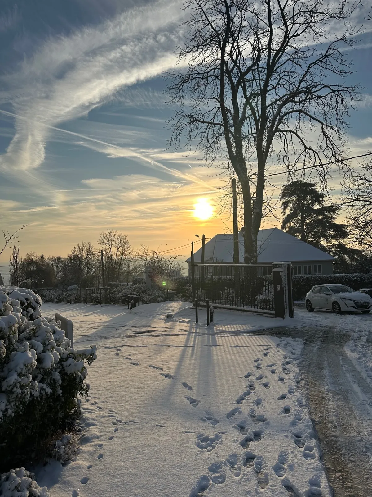 Il neige à Andrésy ! 