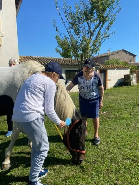 Sortie équithérapie avec les résidents des terrasses de l'étoile