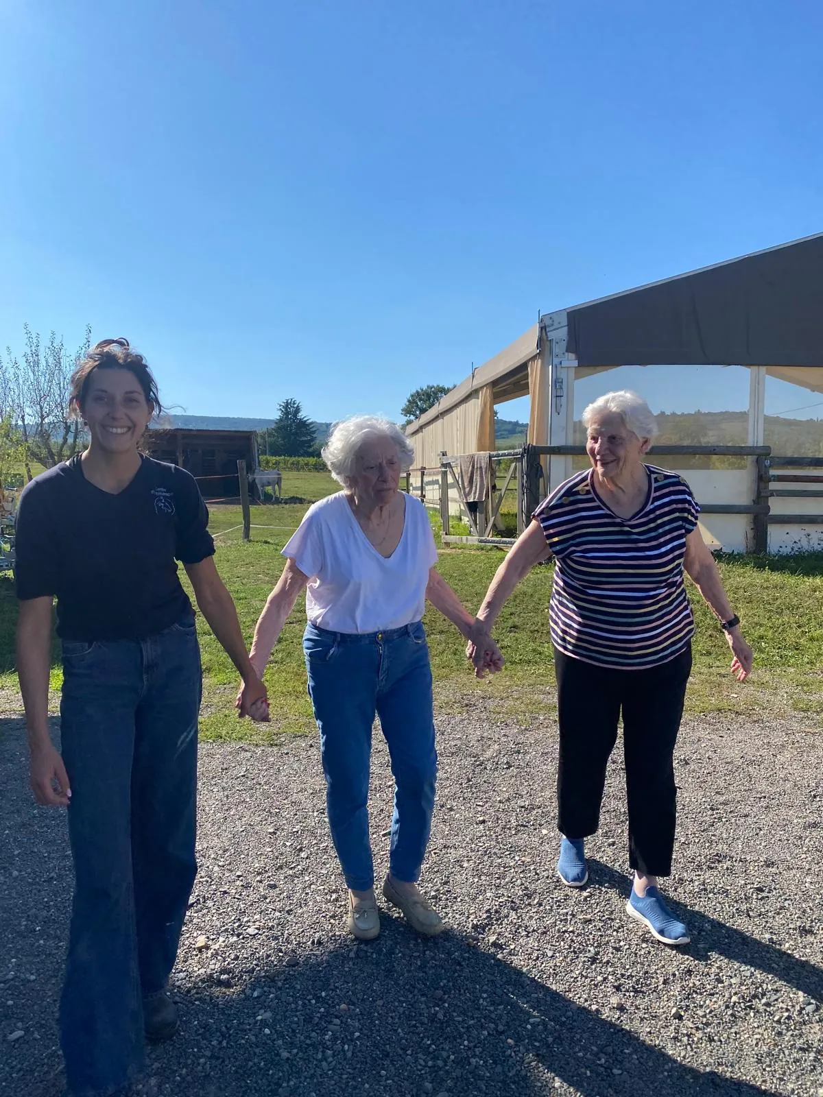 Sortie équithérapie avec les résidents des terrasses de l'étoile