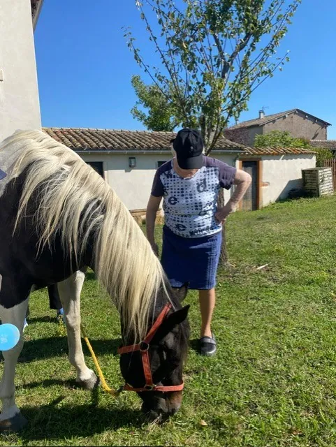 Sortie équithérapie avec les résidents des terrasses de l'étoile