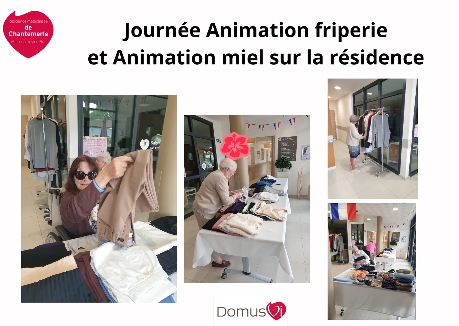 Animation Friperie  et dégustation de miel sur notre résidence 