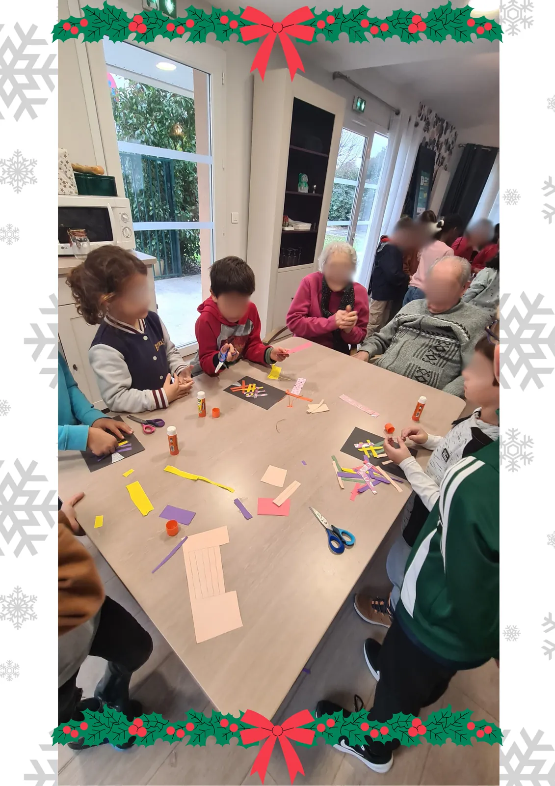 Echange intergénérationnel du 09/12 avec l'école de Parempuyre 