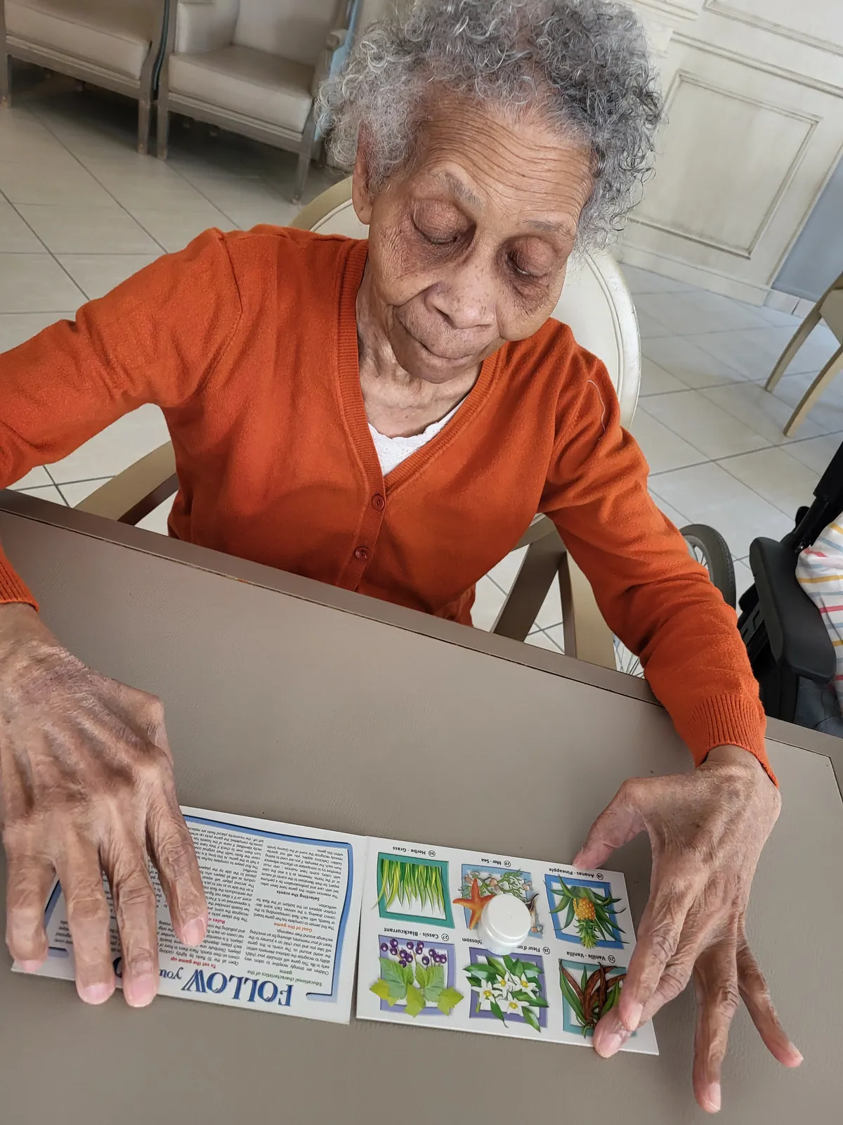 Atelier sensorielle A la résidence les Adrets 
