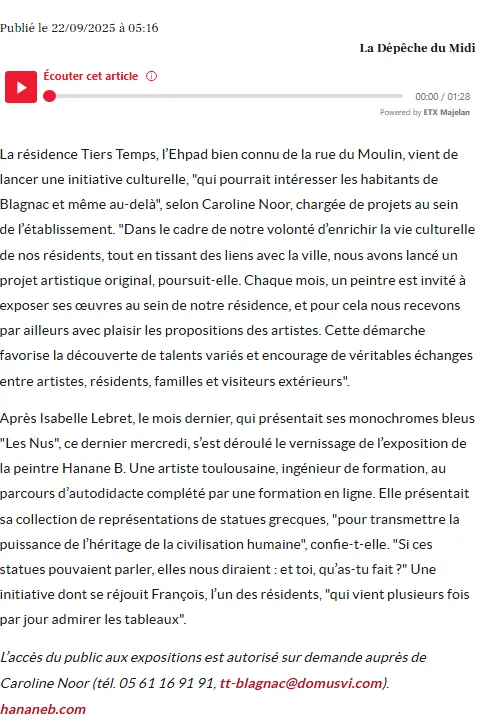 Une belle reconnaissance dans la presse ! 